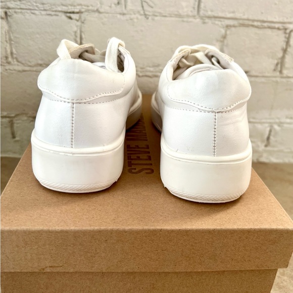 Steve Madden Blade White Platform Sneaker - Picture 11 of 14
